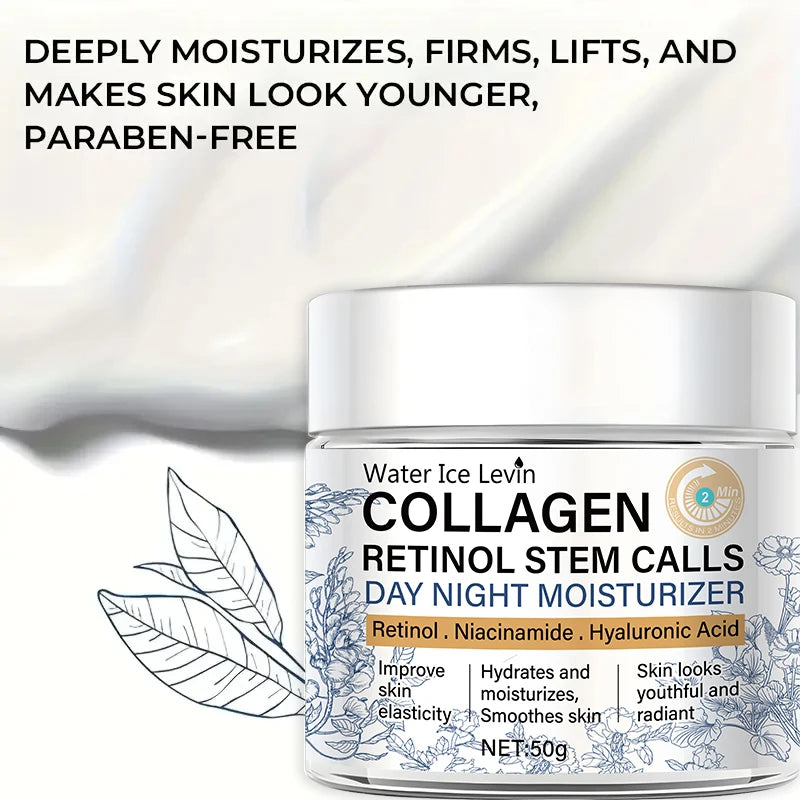 Collagen Retinol Stem Cell Moisturizing Cream 50g Day & Night Anti-Aging Face Cream Oasis Select