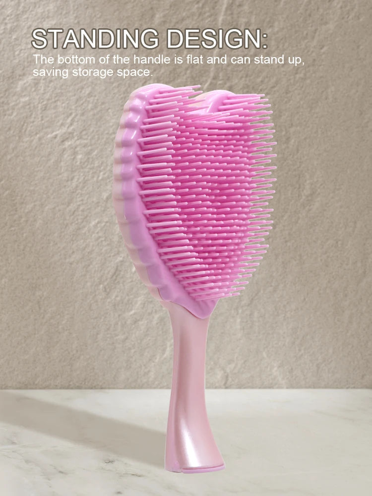 Professional Mini Angel Detangling Tangle Hairbrush Comb Anti-static Hair Brush Women Massage Combs For Salon Hairdressing Tools Oasis Select