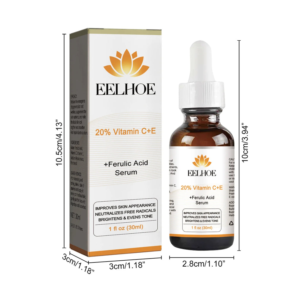 30ML Vitamin C+E Serum Deep Moisturizing Repairing Dryness Enhance Smoothness Glowing Improve Skin Texture Boosts Skin Elasticity Non-sticky Face Serum for All Skin Types Oasis Select
