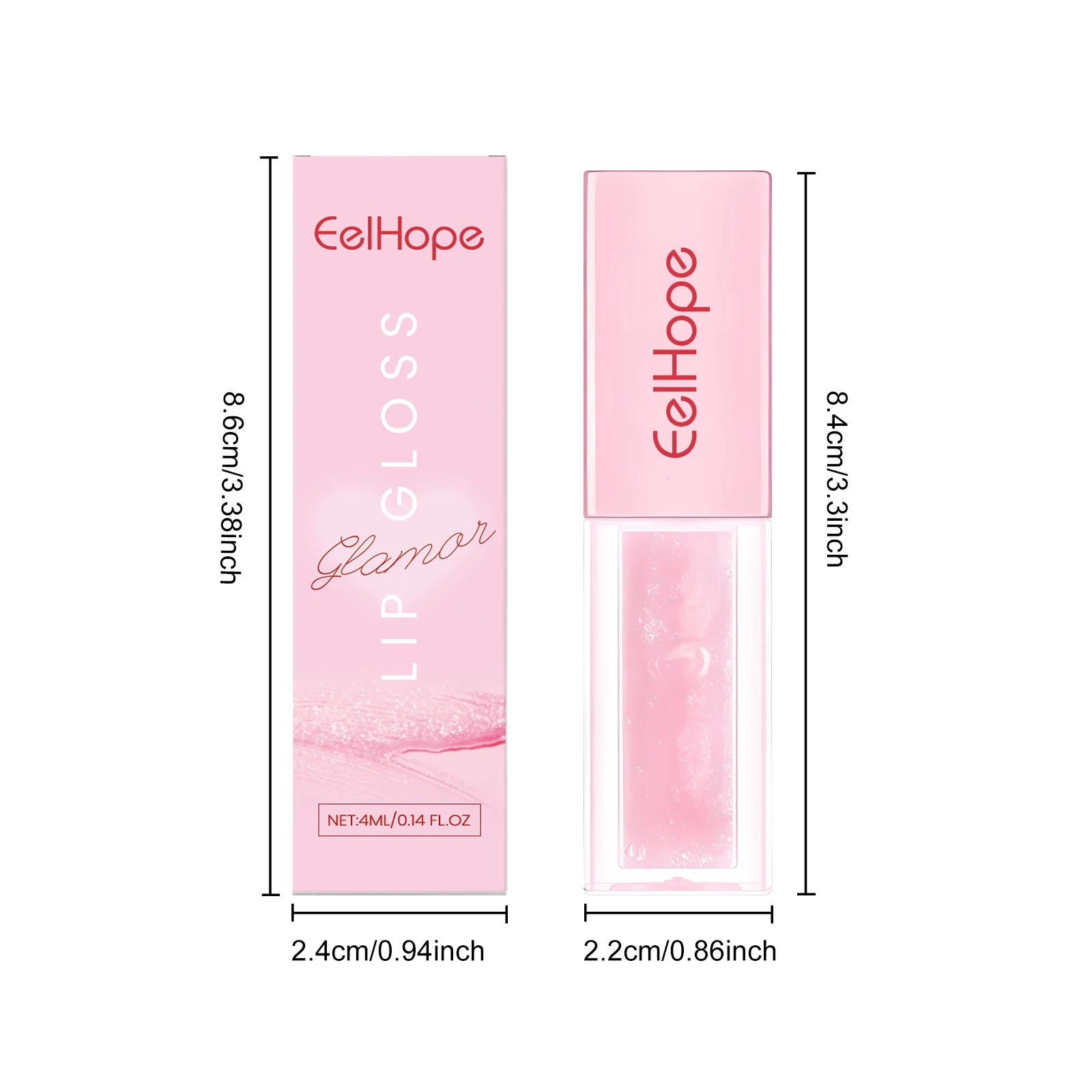4ML Lip Gloss Moisturizing Reduce Lip Lines Improve Skin Texture Lasting Bright Color Restoring Gloss Non-sticky Beauty Makeup Lip Balm Oasis Select