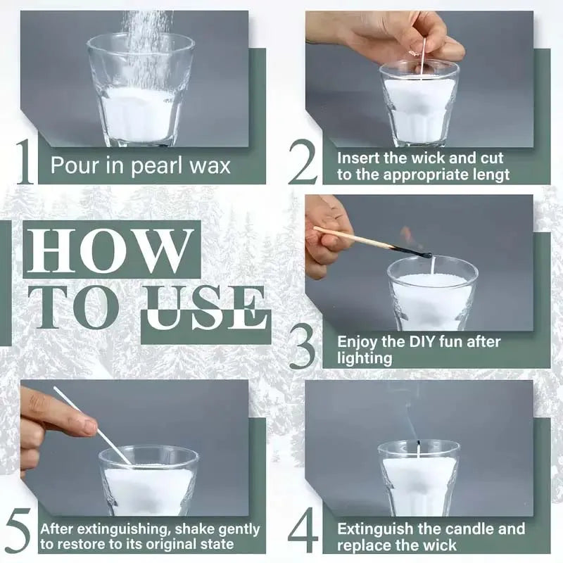 Sand Wax Ice Flower Wax – DIY Scented Candle Making Supplies