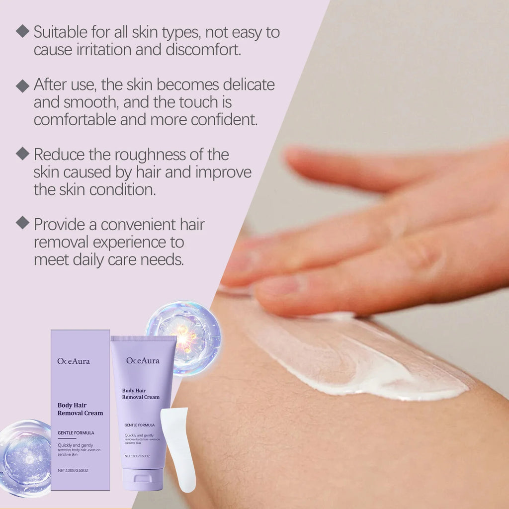 Oceaura Hair Removal Cream Gentle Remove Hair Improve Roughness Reduce Dryness Pore Shrink Smoothing Softening Hair Removal Gel Oasis Select