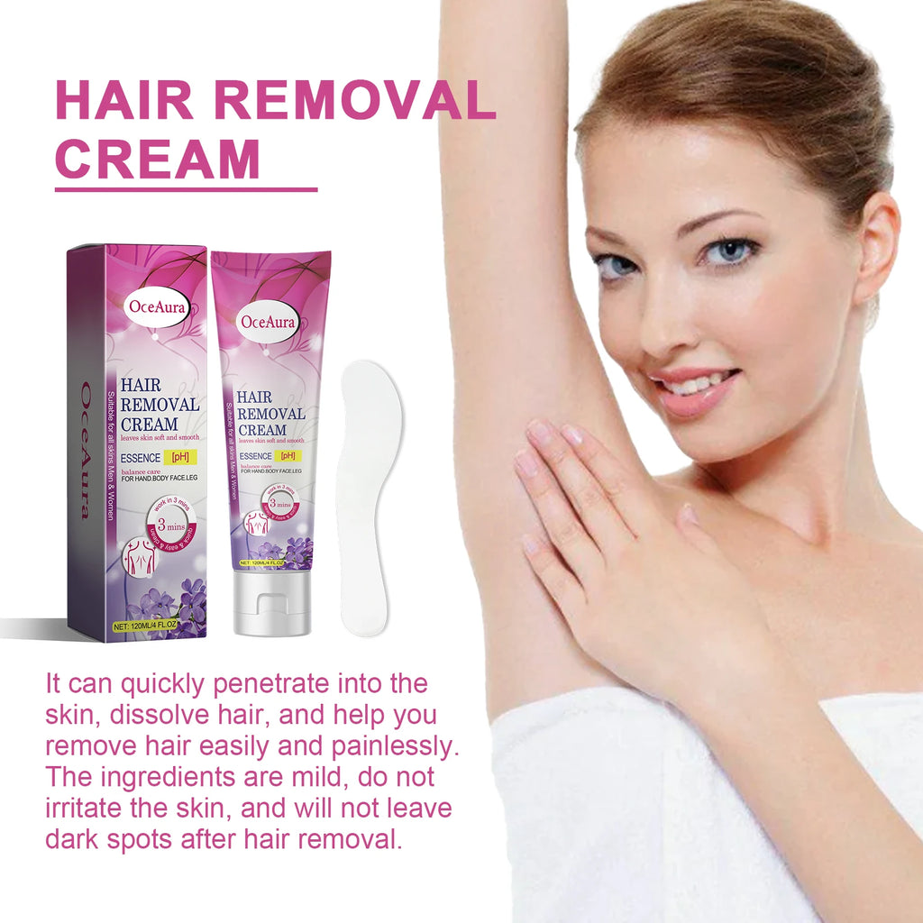 Oceaura Herbal Hair Removal Cream Gentle Non-irritating Skin Improve Roughness Pore Invisible Moisturize Smooth Hair Removal Gel Oasis Select