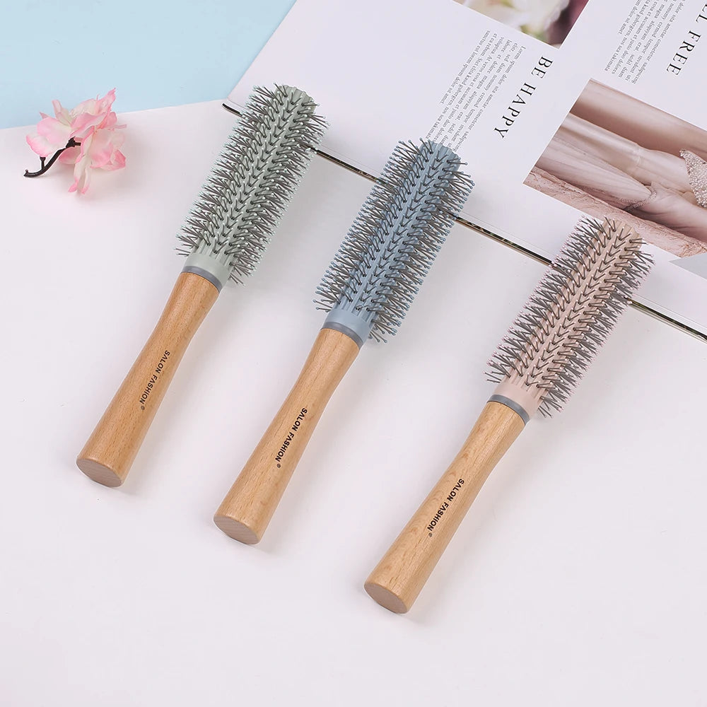 Wooden handle hair comb Hair Curling Brush Anti Static Air Cushion Brush Anti Detangling HairBrush Salon Styling Hair Tools Oasis Select
