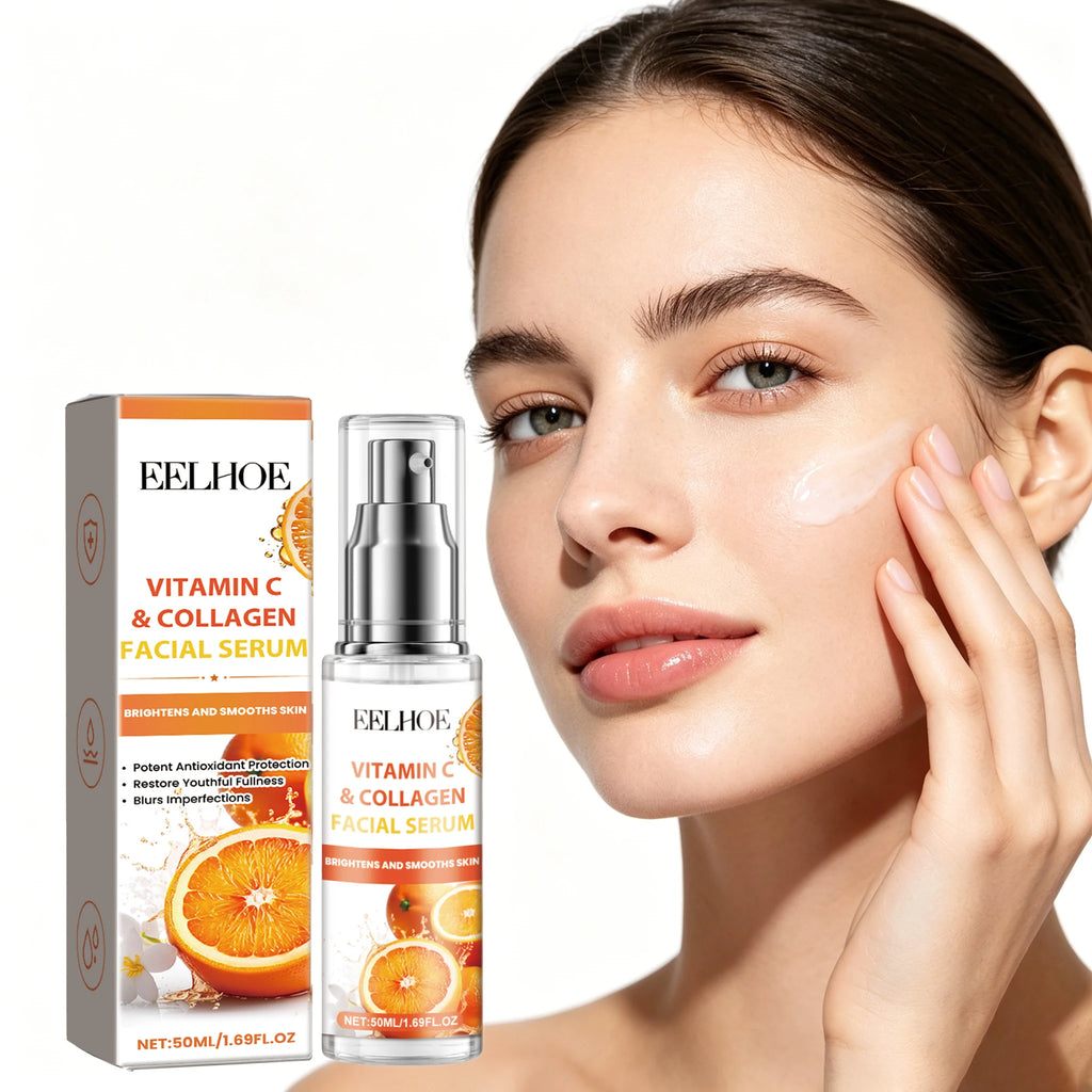 50ML Vitamin C Face Serum Deep Moisturizing Anti-oxidant Boosts Skin Elasticity Fade Fine Lines Firming Reduce Dullness Glowing Facial Serum Oasis Select