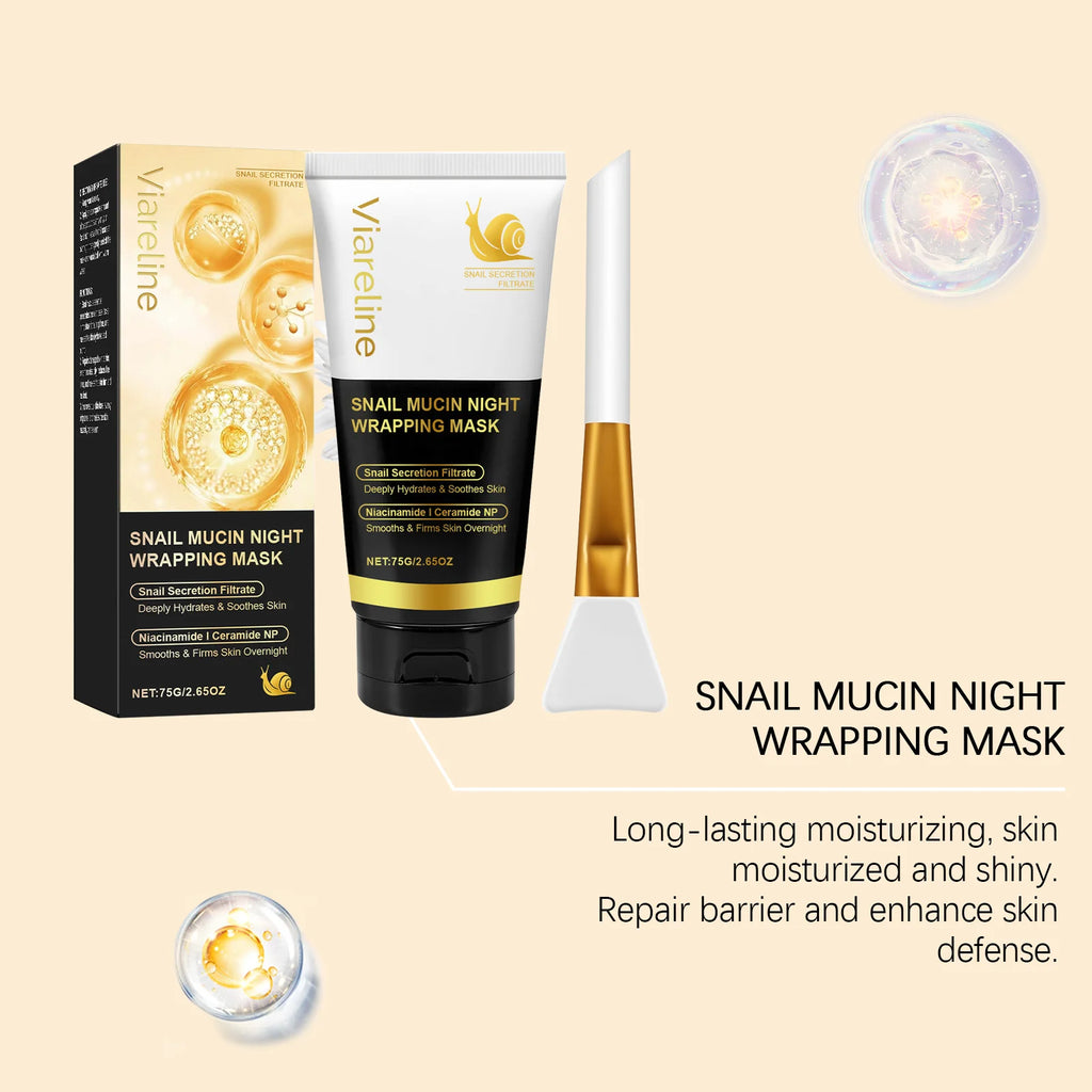 Viareline Turmeric Sleeping Mask Gentle Hydrating & Exfoliating Facial Mask Overnight Moisturize Smoothing for Daily Skin Care Oasis Select