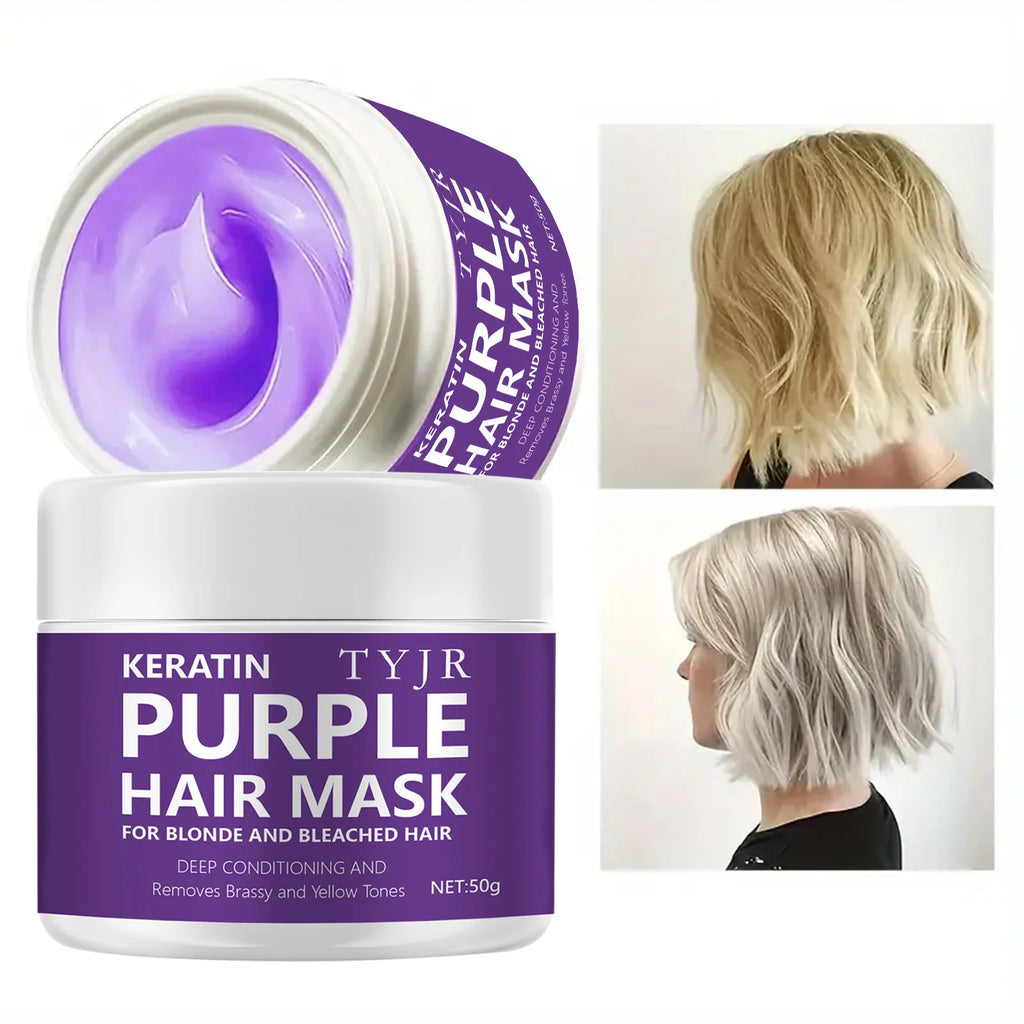 Purple Keratin Hair Mask – Repair & Smooth Damaged Hair 50g Keratin Hair Mask Oasis Select