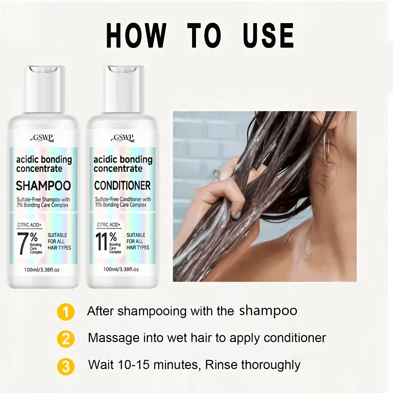 GSWP shampoo and conditioner set. Gently cleanses, deeply moisturises,provides premium care. Controls oiliness for volume. 200ML Oasis Select
