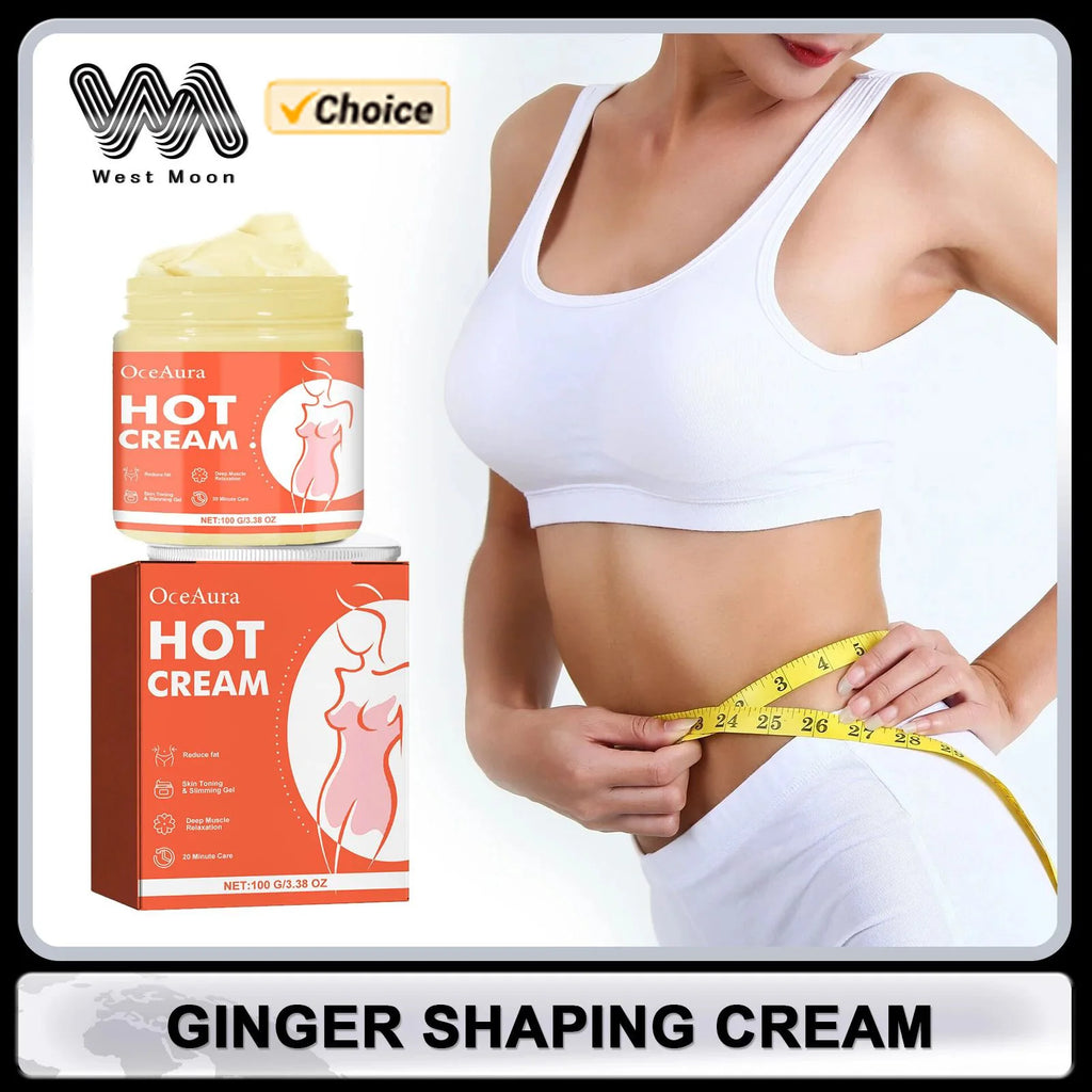 Ginger Fat Burner Weight Loss Cream Anti-Cellulite Body Slimming Woman Gel Full Body Losing Weight Massager Cream Beauty Health Oasis Select