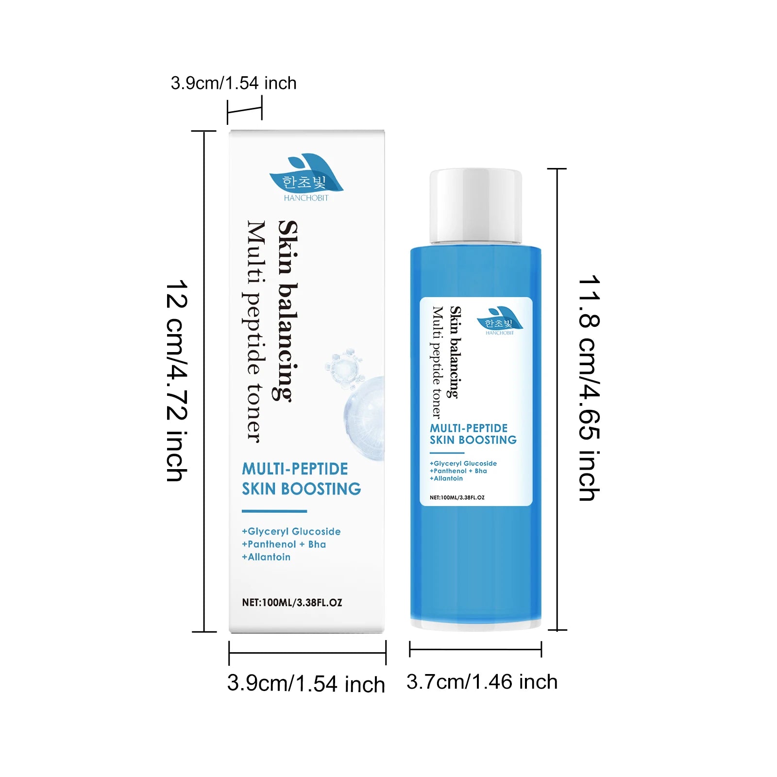 100ML Multi Peptide Facial Toner Deep Moisturizing Enhance Smoothness Boosts Skin Elasticity Softening Face Toner for Daily Use Oasis Select