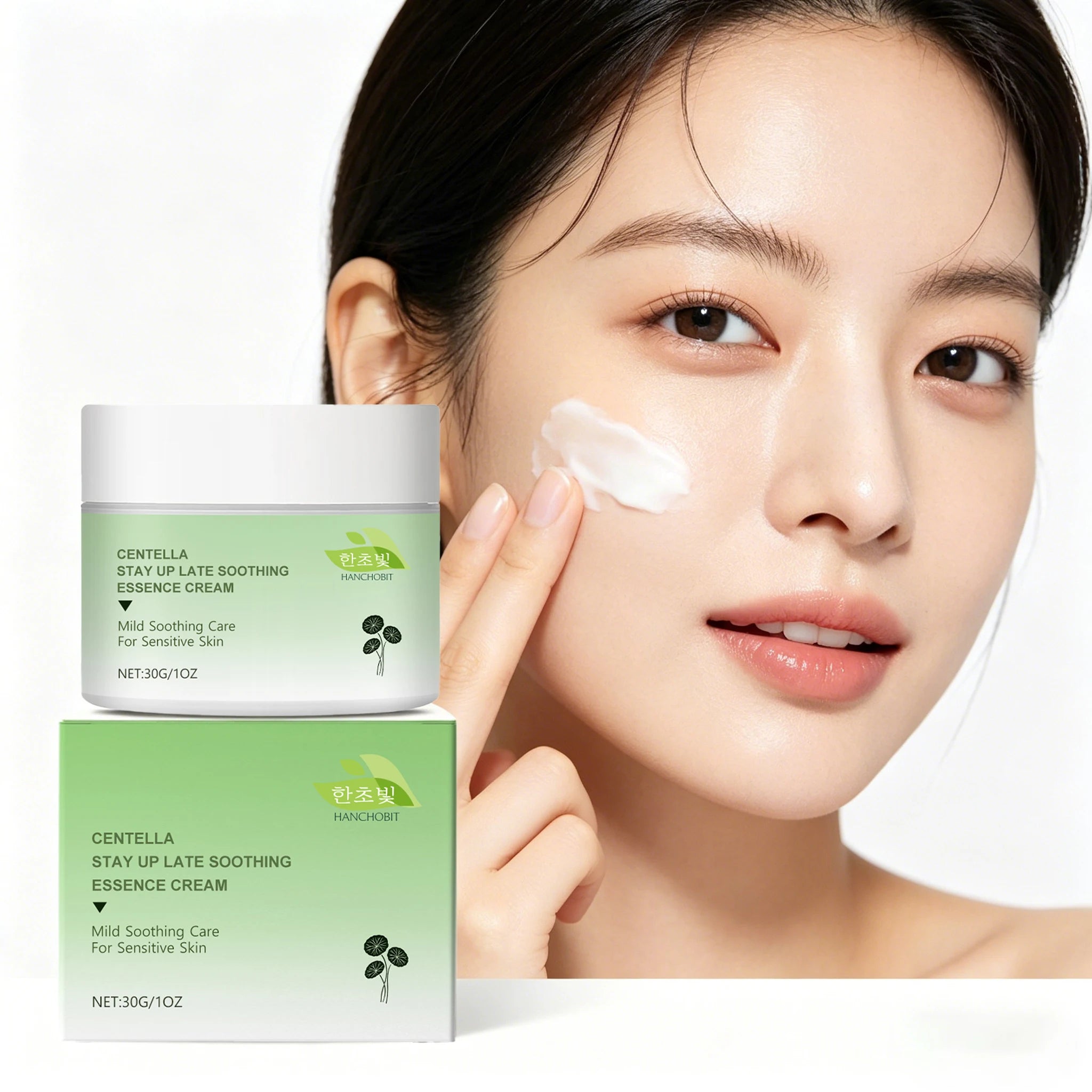 30G Centella Face Cream Deep Moisturizing Enhance Smoothness Improve Skin Texture Soothing Redness Strengthen Barrier Face Cream Oasis Select