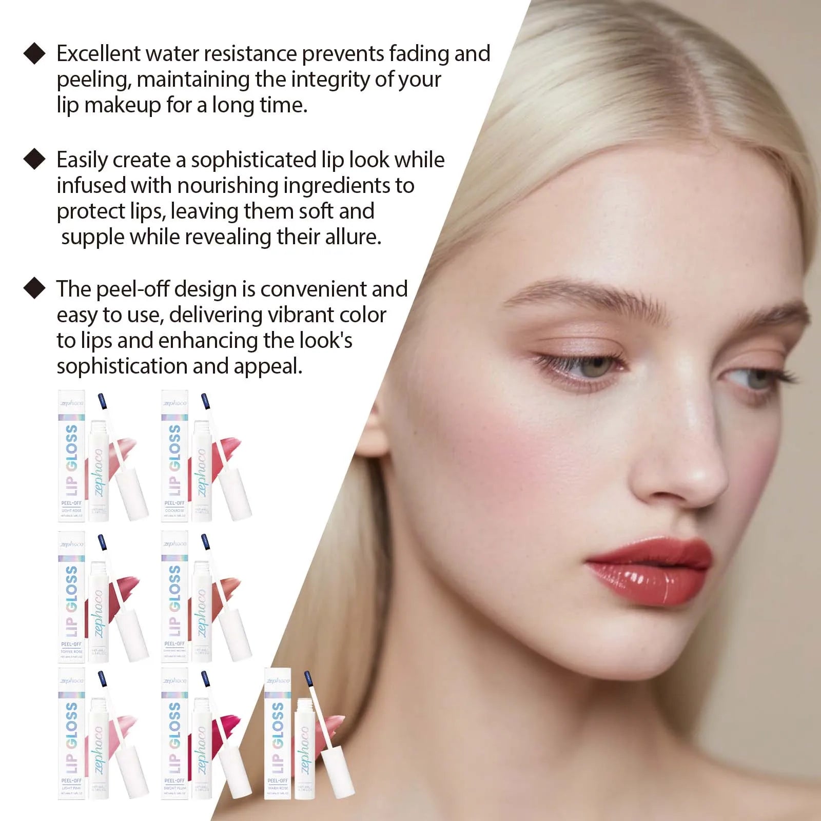 Multi Color Peel Off Lip Gloss Gentle Moisturizing Remove Dead Skin Fade Lip Lines Enhance Gloss Nourishing Plumper Lip Gloss Oasis Select