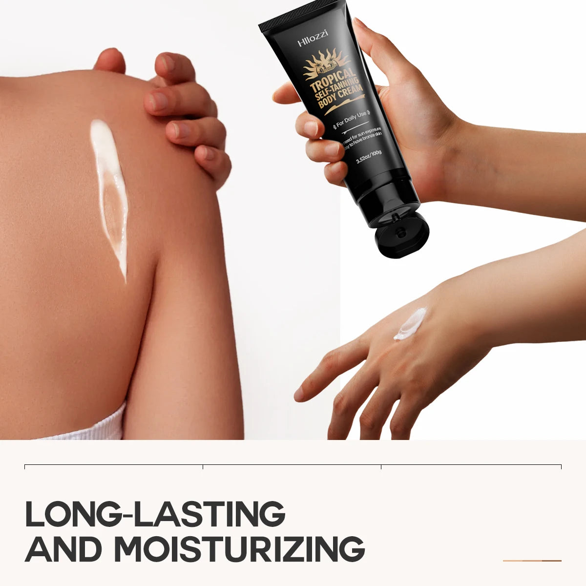 self-tanning lotion can be used on all parts of the face and body to hydrate and moisturize. faster and deeper tanning effects Oasis Select