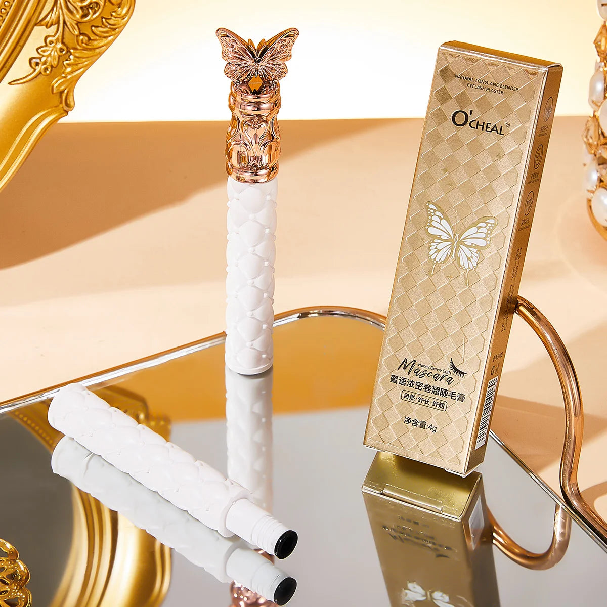 Ocheal Black Mascara Lengthens Eyelashes Extra Volume Long Lasting Waterproof Natural Quick Drying Lashes Female Makeup Oasis Select