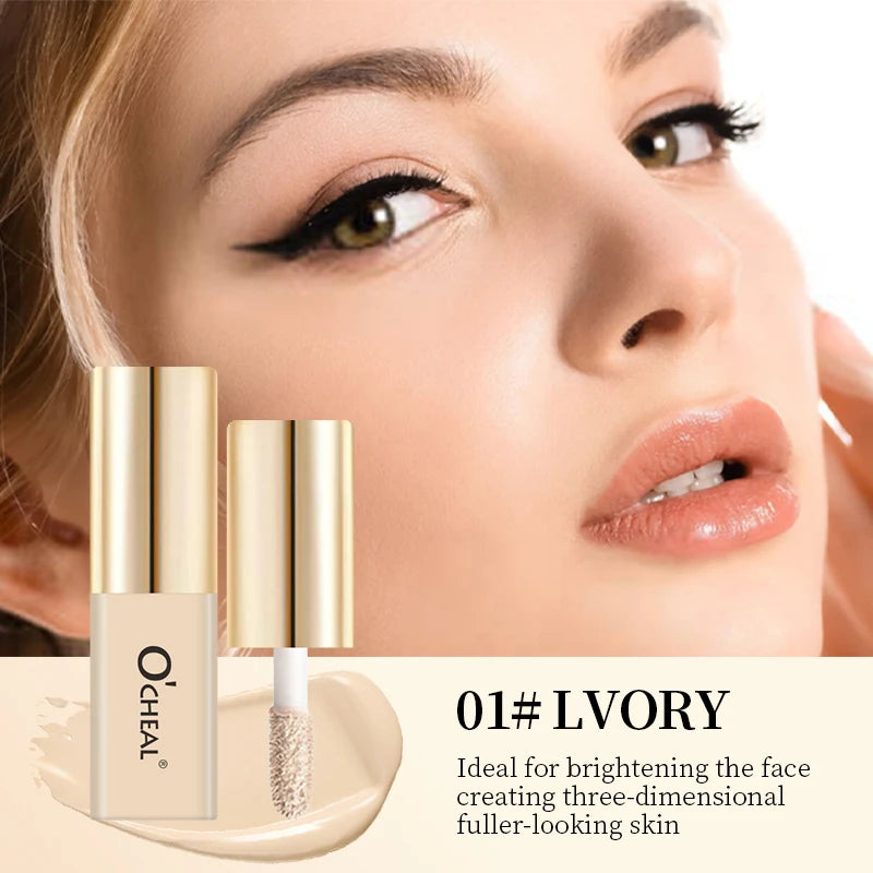 Ocheal Liquid Concealer Matte High Coverage Waterproof Oil Control Moisturizing Long Lasting Concealer Professional Face Makeup Oasis Select IVORY