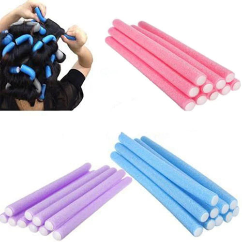 10pcs Universal Perm Curling Bar Hair Curling Stick Colorful Sponge Curling Iron Pearl Cotton Eva Curling Iron Oasis Select