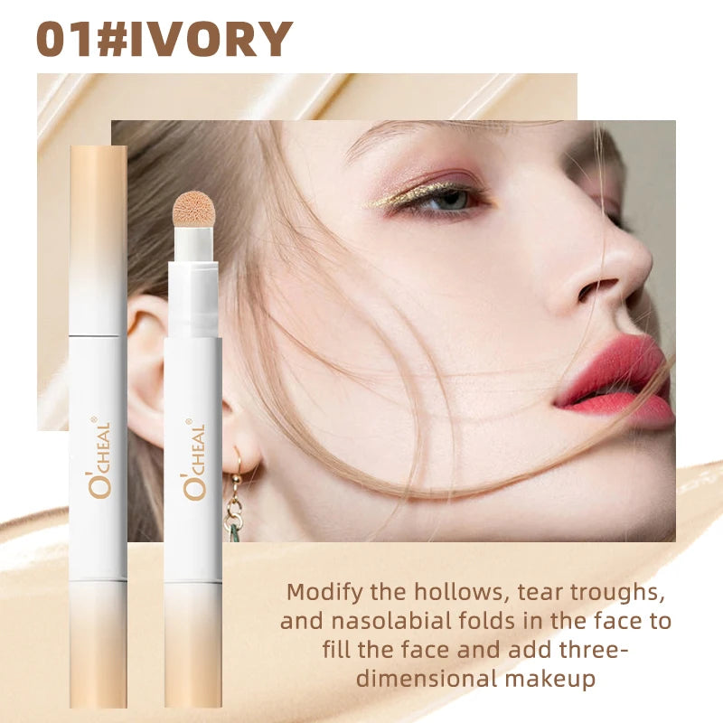 O'Cheal 3-Color Concealer Pen – Waterproof & Long-Lasting