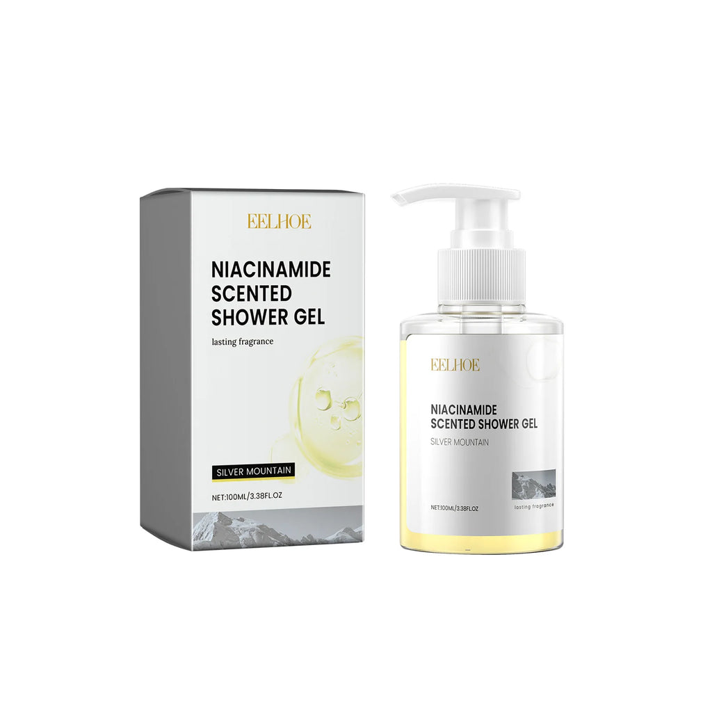 100ML Niacinamide Body Shower Gel Gentle Cleaning Skin Remove Dead Skin Pore Shrink Enhance Smoothness Glowing Body Washing Gel Oasis Select yellow Moisturizing United States