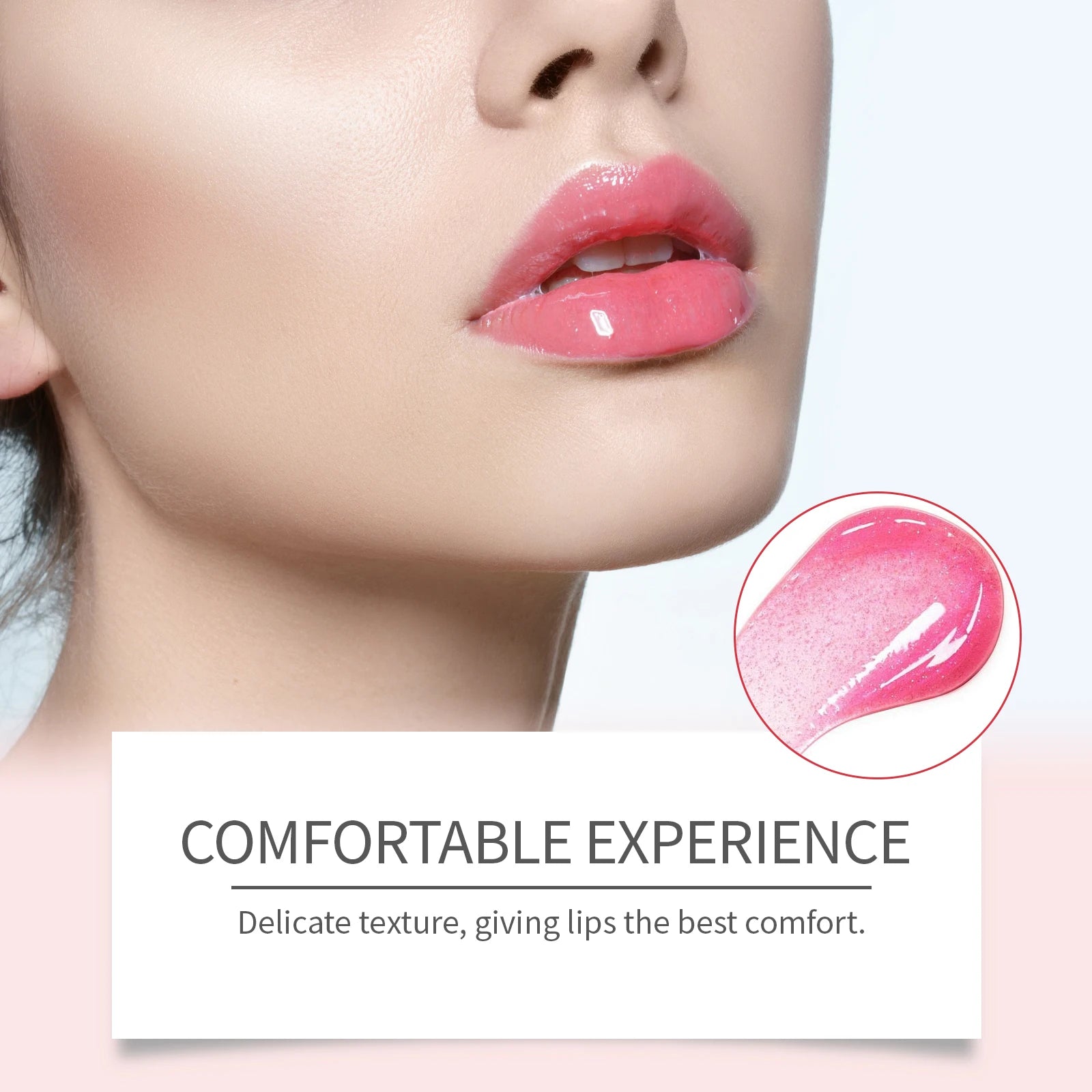 4ML Lip Gloss Moisturizing Reduce Lip Lines Improve Skin Texture Lasting Bright Color Restoring Gloss Non-sticky Beauty Makeup Lip Balm Oasis Select