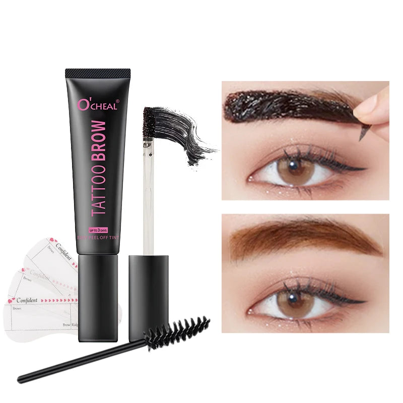 Ocheal Eyebrow Dye Tint Fast Gel Eyelash Kit Eyebrows Tint Dye Makeup Waterproof Long Lasting Eyebrow Cream Oasis Select