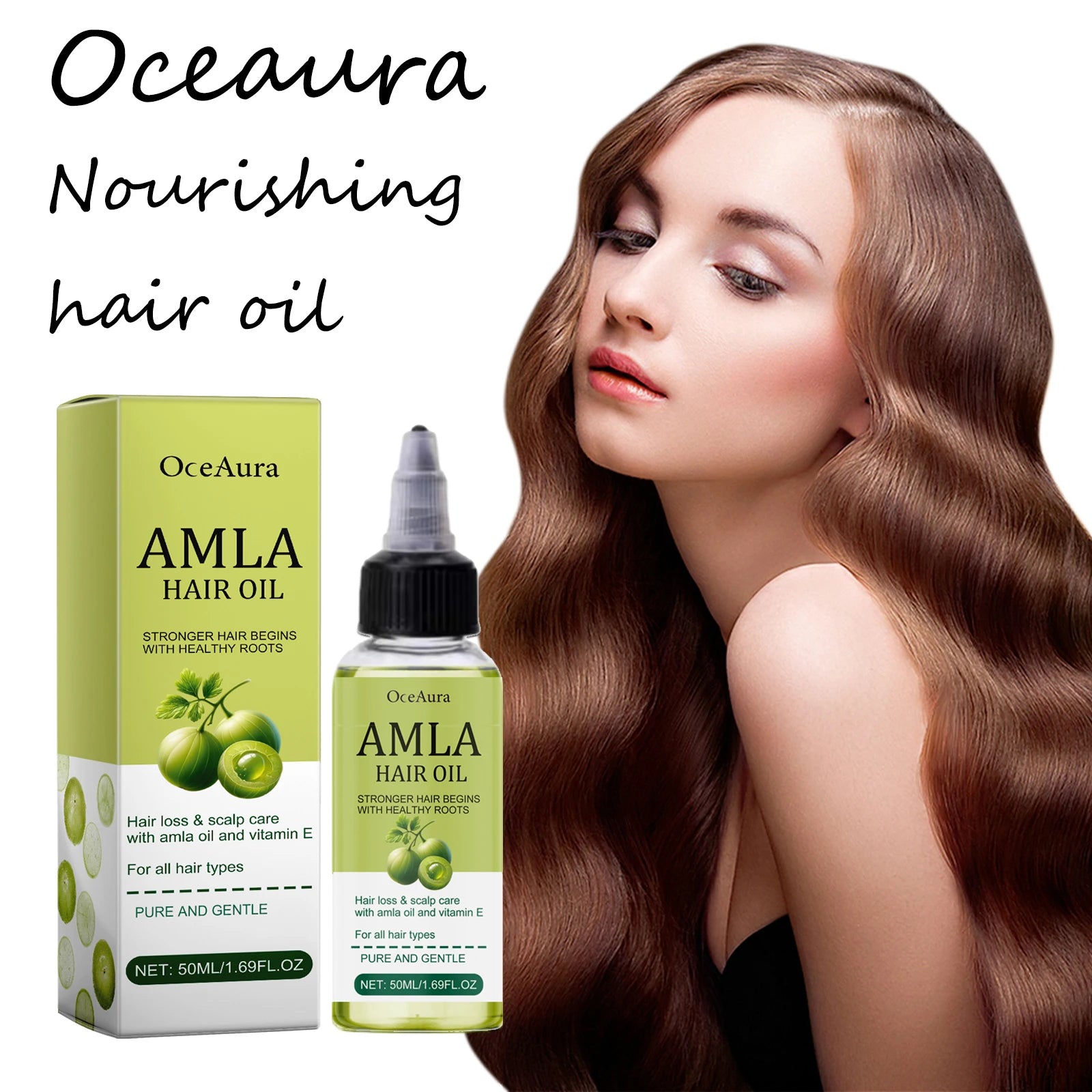 Oceaura Hair Care Oil Reduce Frizz and Tangles Nourishing Scalp Repair Damaged Hair Remove Split Ends Smoothing Natural Hair Oil Oasis Select
