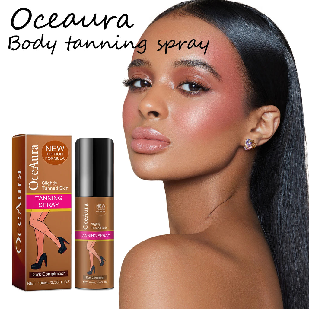 Oceaura Body Tanning Spray Quick Bronzing Brown Skin Sunless Self Solarium Tanning Prevent Sunbrun Moisturizing Tanning Mist Oasis Select