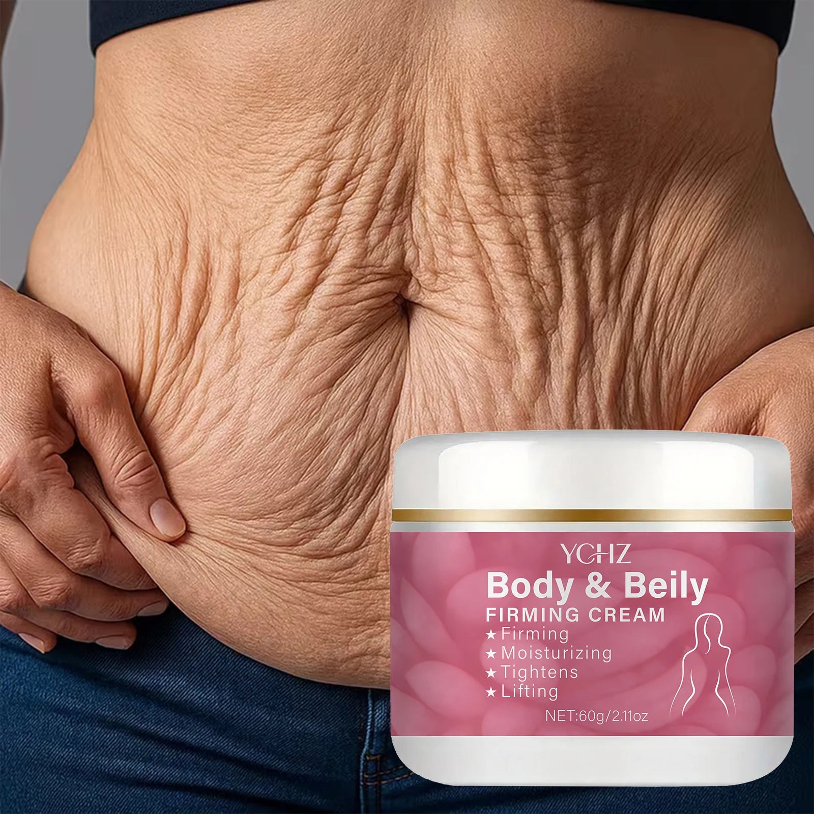 YCHZ Body Firming Cream – Collagen & Hyaluronic Acid 60g
