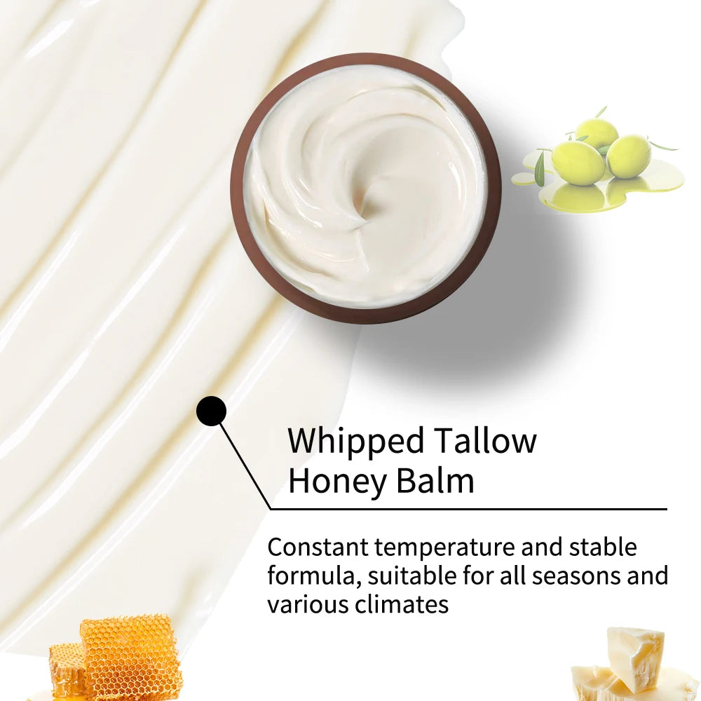 Whipped Tallow Cream, Moisturizing Face and Body Lotion, Skin Care, Lip Balm, Moisturizing, Oasis Select