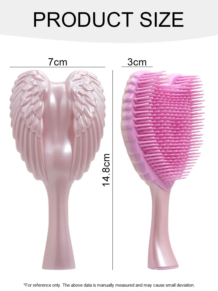 Professional Mini Angel Detangling Tangle Hairbrush Comb Anti-static Hair Brush Women Massage Combs For Salon Hairdressing Tools Oasis Select