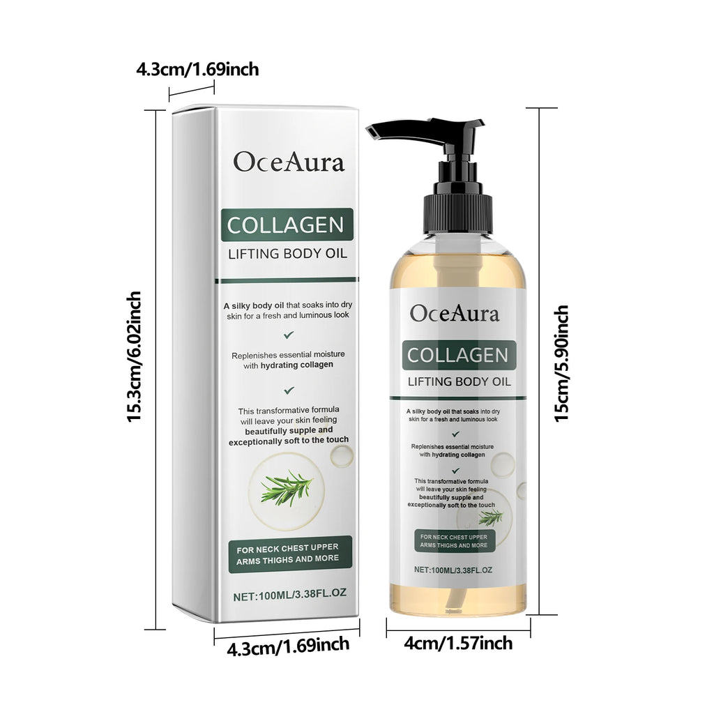 100ML Collagen Body Essence Oil Daily Moisturizing Enhance Skin Elasticity Non-greasy Reduce Dryness Tightening Body Care Oil Oasis Select