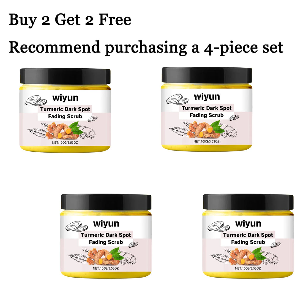 Turmeric Body Scrub Cream – Exfoliate, Brighten & Moisturize Body Scrub Cream Oasis Select 4 pcs United States