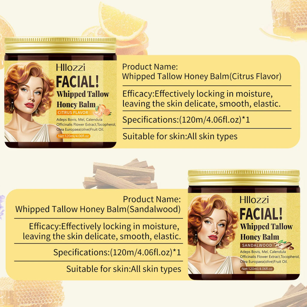 Whipped Tallow Cream, Moisturizing Face and Body Lotion, Skin Care, Lip Balm, Moisturizing, Oasis Select