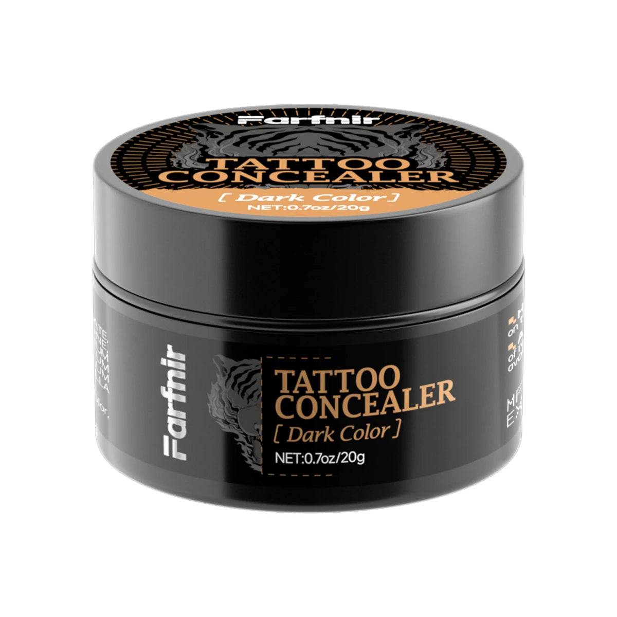 Tattoo concealer cream, waterproof and sweatproof, natural and skin-friendly, available in two colors for you to choose from. Oasis Select dark 20g