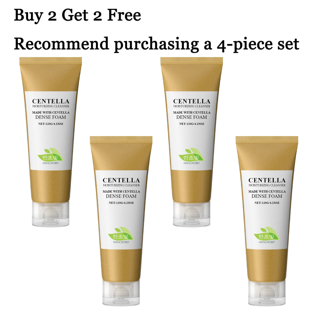 120G Centella Face Cleaner Gentle Remove Pore Dirts Oil Control Moisturizing Non-tight Smoothing Softening Bubble Face Cleaner Oasis Select 4 pcs United States
