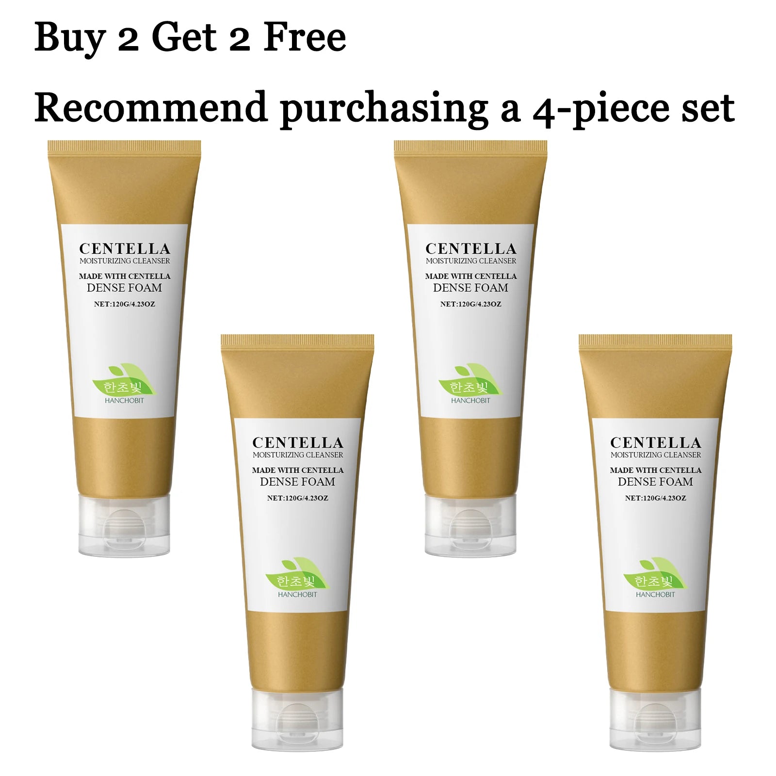 120G Centella Face Cleaner Gentle Remove Pore Dirts Oil Control Moisturizing Non-tight Smoothing Softening Bubble Face Cleaner Oasis Select 4 pcs United States