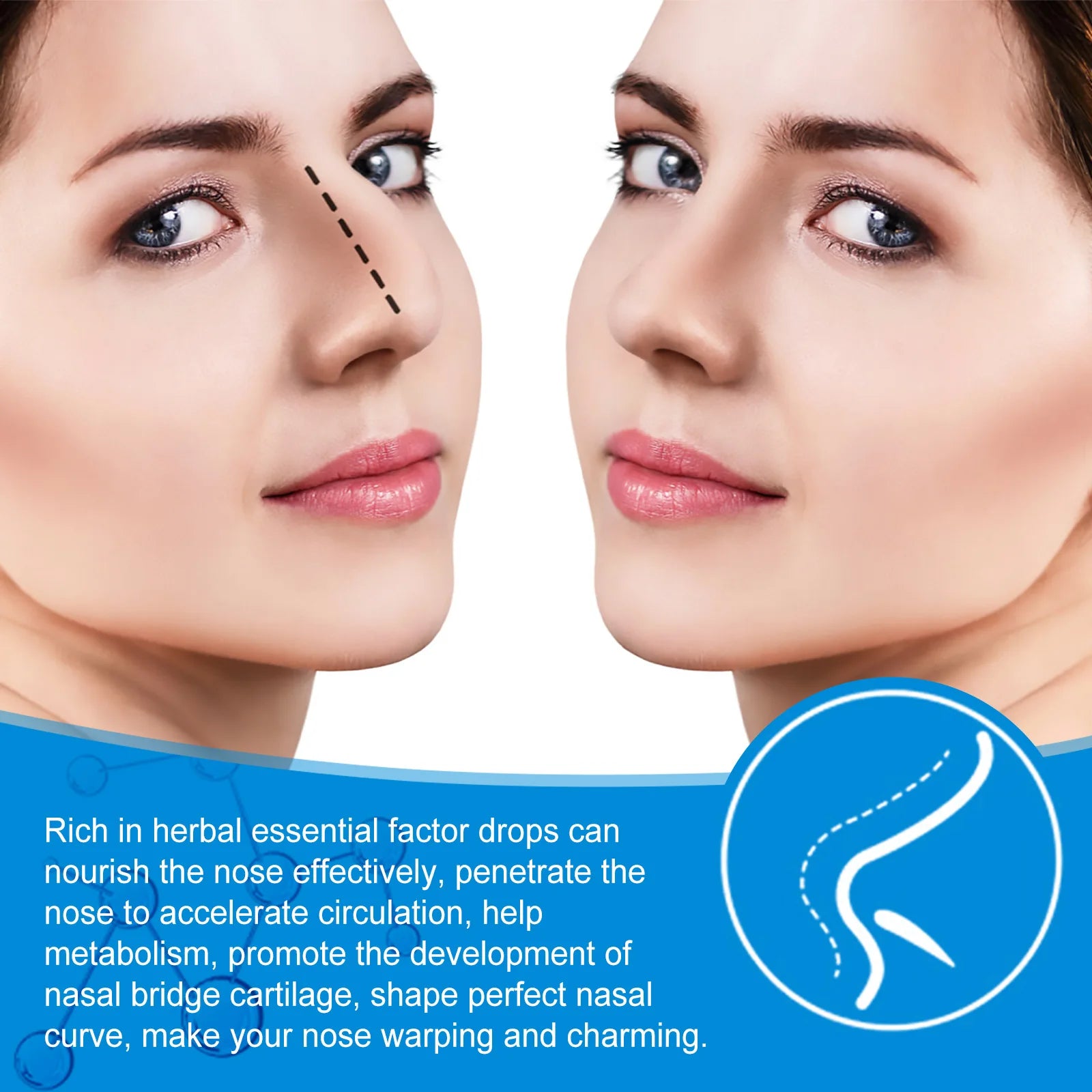 Nose Lift up Essential Oil Thin Smaller Nose up Heighten Rhinoplasty Firming Moisturize Reshape Natural Skin Care Nose Shape Oil Oasis Select