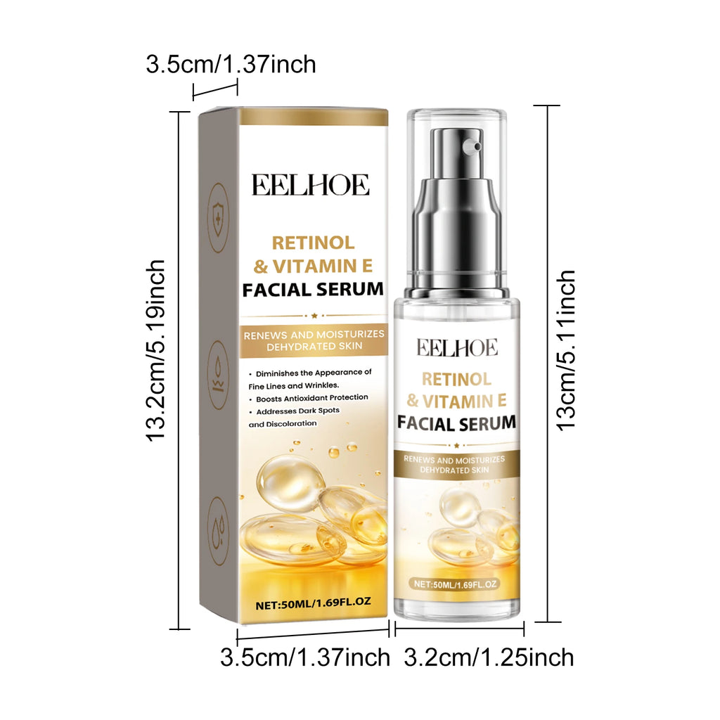 50ML Retinol Night Face Serum Moisturizing Improve Skin Elasticity Enhance Smoothness Glowing Anti-oxidant Beauty Skin Facial Serum Oasis Select