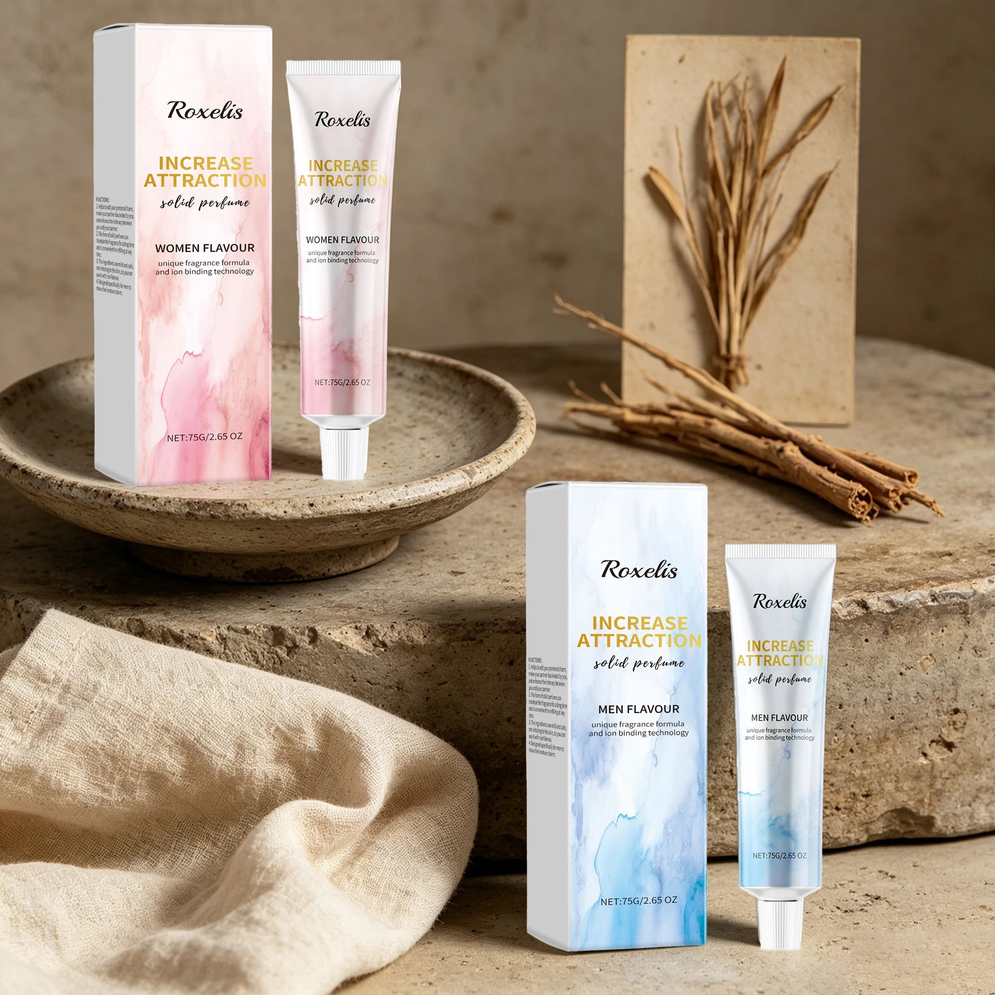 75G Woody Citrus Perfume Balm Hydrating Skin Smoothing Portable Eliminate Sweat Odor Improve Charming Body Deodorant for Daily Oasis Select