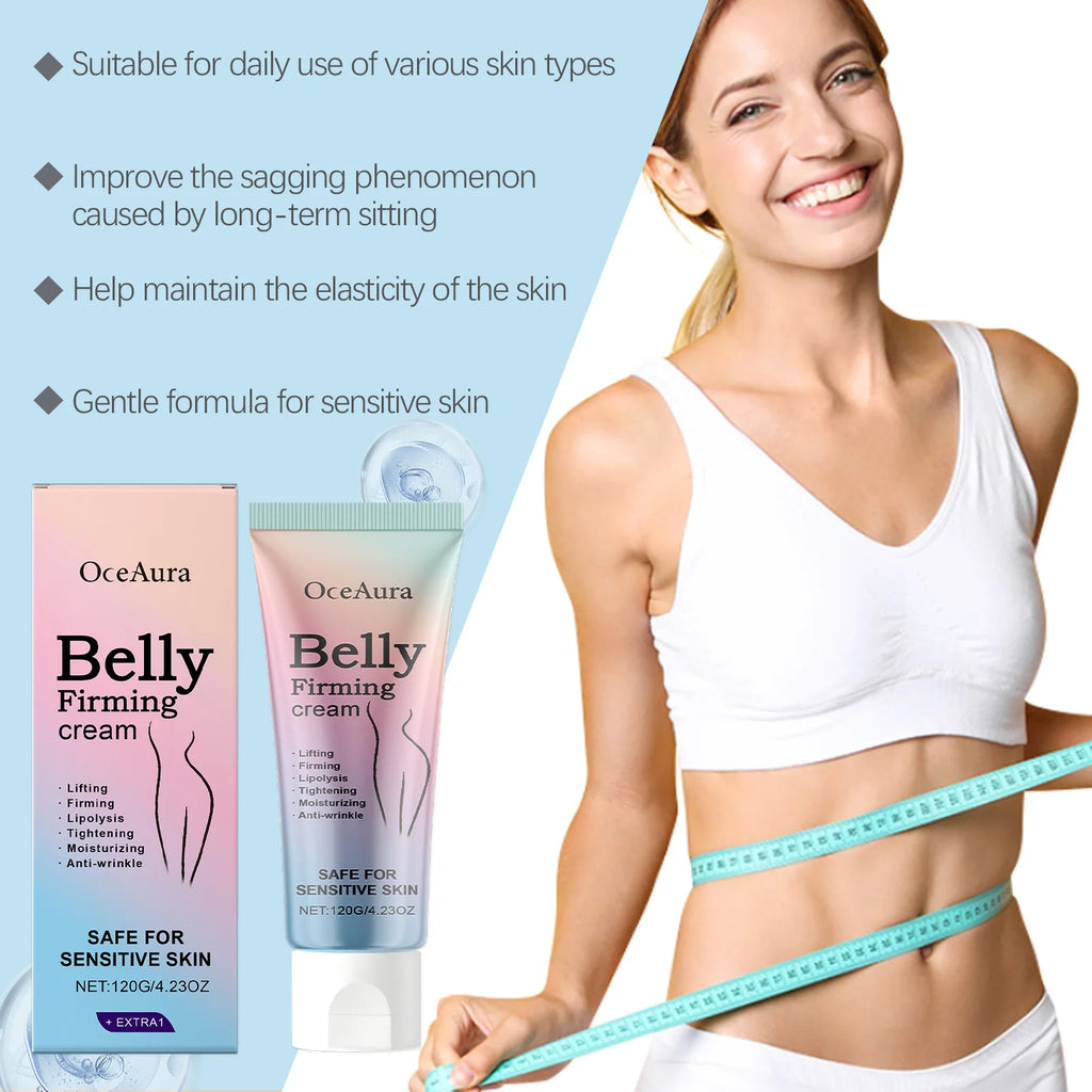 120g Belly Firming Cream Daily Moisturizing Enhance Skin Elasticity Nourishing Reduce Sagging Body Lotion for All Skin Types Oasis Select