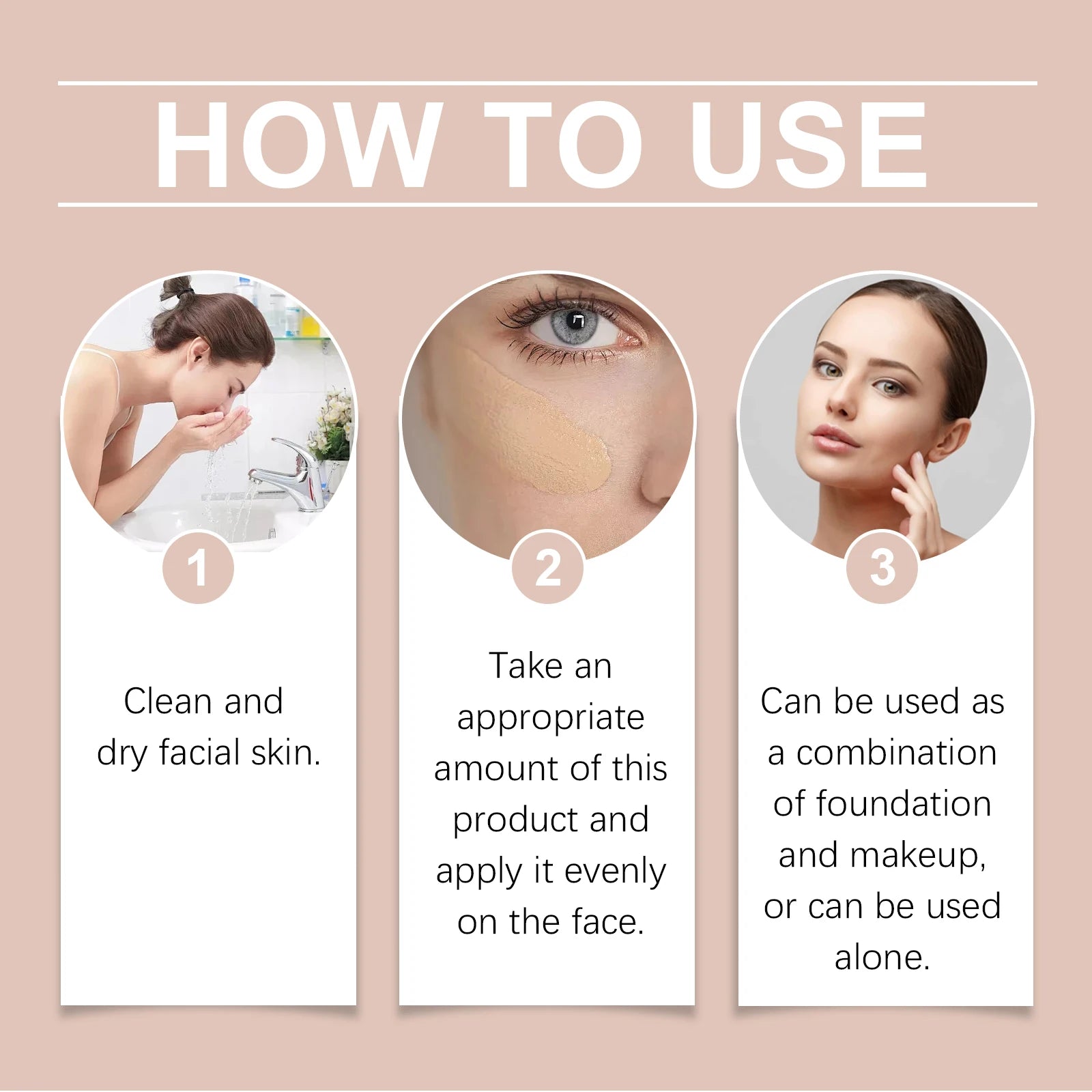 30g Facial BB Cream Moisturizing Blemish Coverage Lightweight Sweatproof Lasting Makeup Daily Protection Tinted for Daily Use Oasis Select