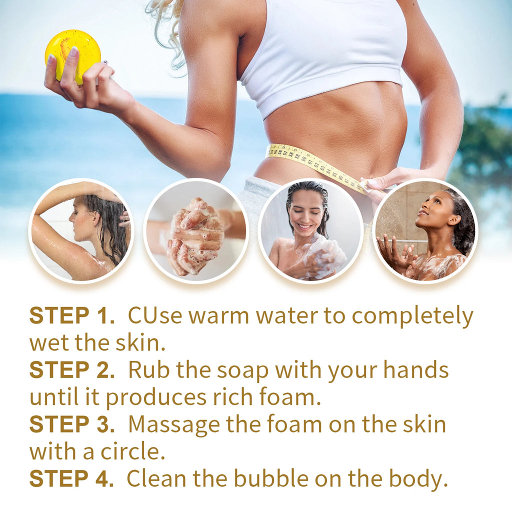 100G Ginseng Body Slimming Soap Gentle Cleaning Body Tightening Skin Moisturizing Enhance Skin Elasticity Improve Firmness Body Soap Oasis Select