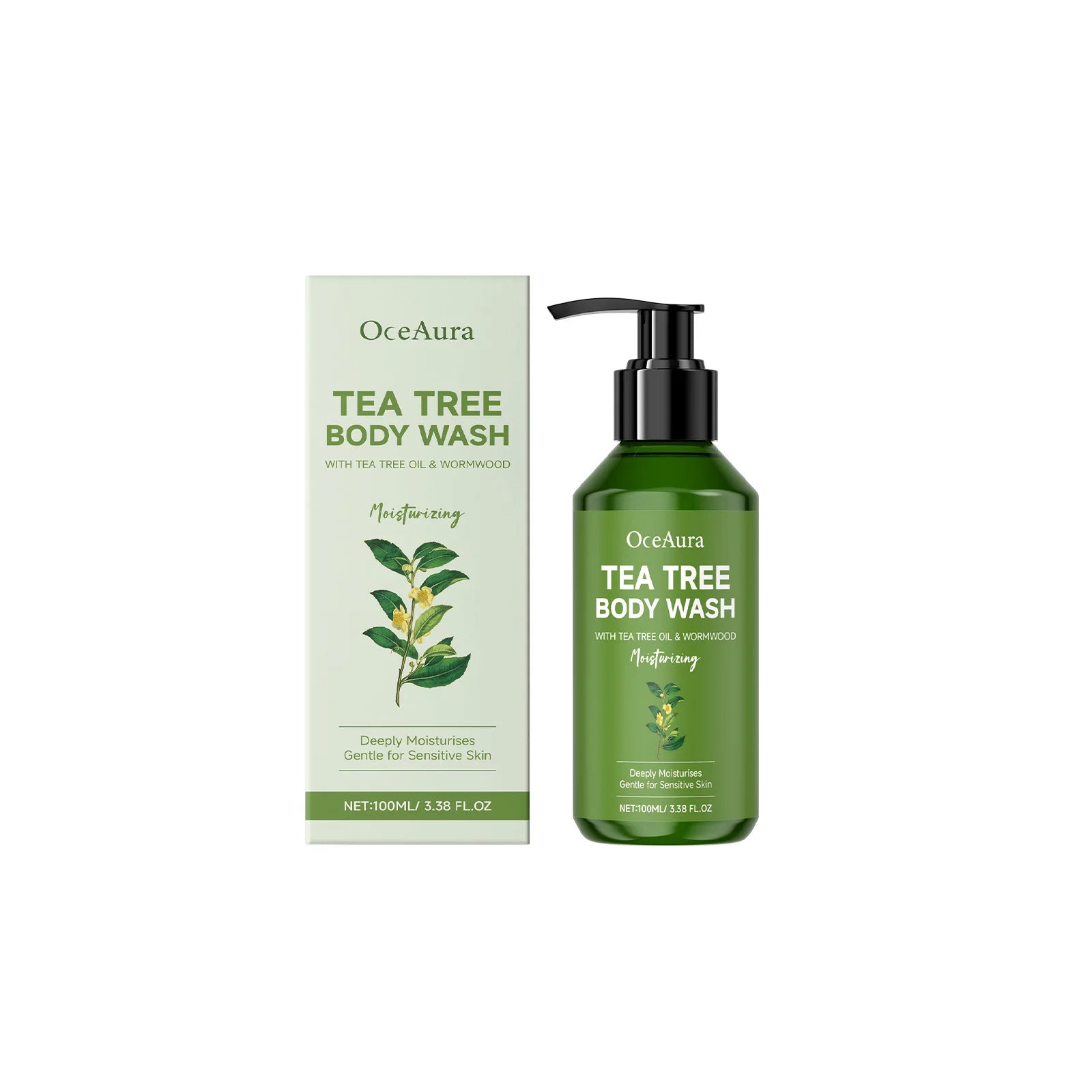 100ML Tea Tree Body Shower Gel Natural Nourishing Lasting Moisturizing Gentle Cleaning Pores Lasting Refreshing Body Wash Gel Oasis Select 100ml United States Moisturizing