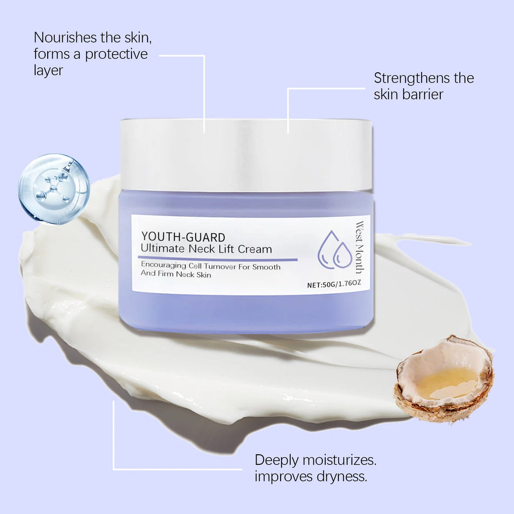50g Neck Care Cream Deep Nourishing Boosts Skin Elasticity Refreshing Non-greasy Tightening Lifting Fade Fine Lines Hydrating Neck Care Lotion Oasis Select