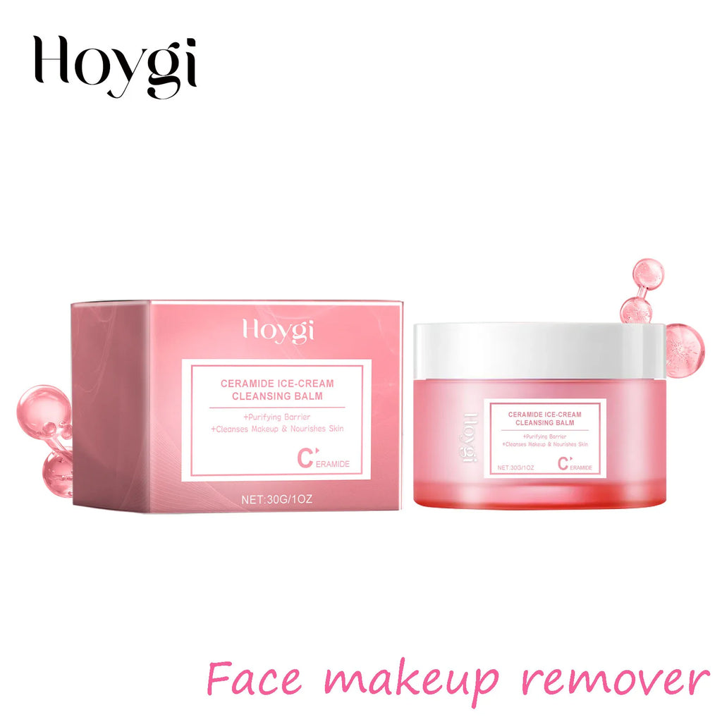 Hoygi Face Makeup Remover Balm Moisturizing Skin No Tight Non-irritating Purifying Pores Shrinking Refreshing Eyes and Lip Clean Oasis Select
