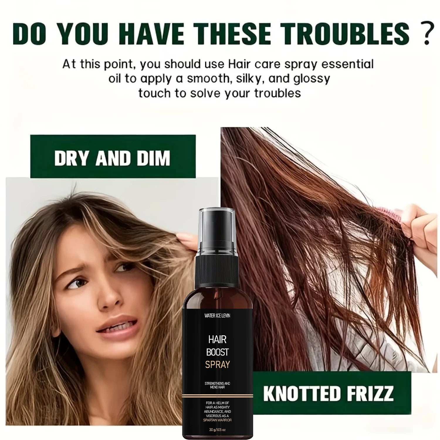 Hair Boost Spray – Biotin, Keratin & Hyaluronic Acid | 30g Leave-In Hair Spray Oasis Select