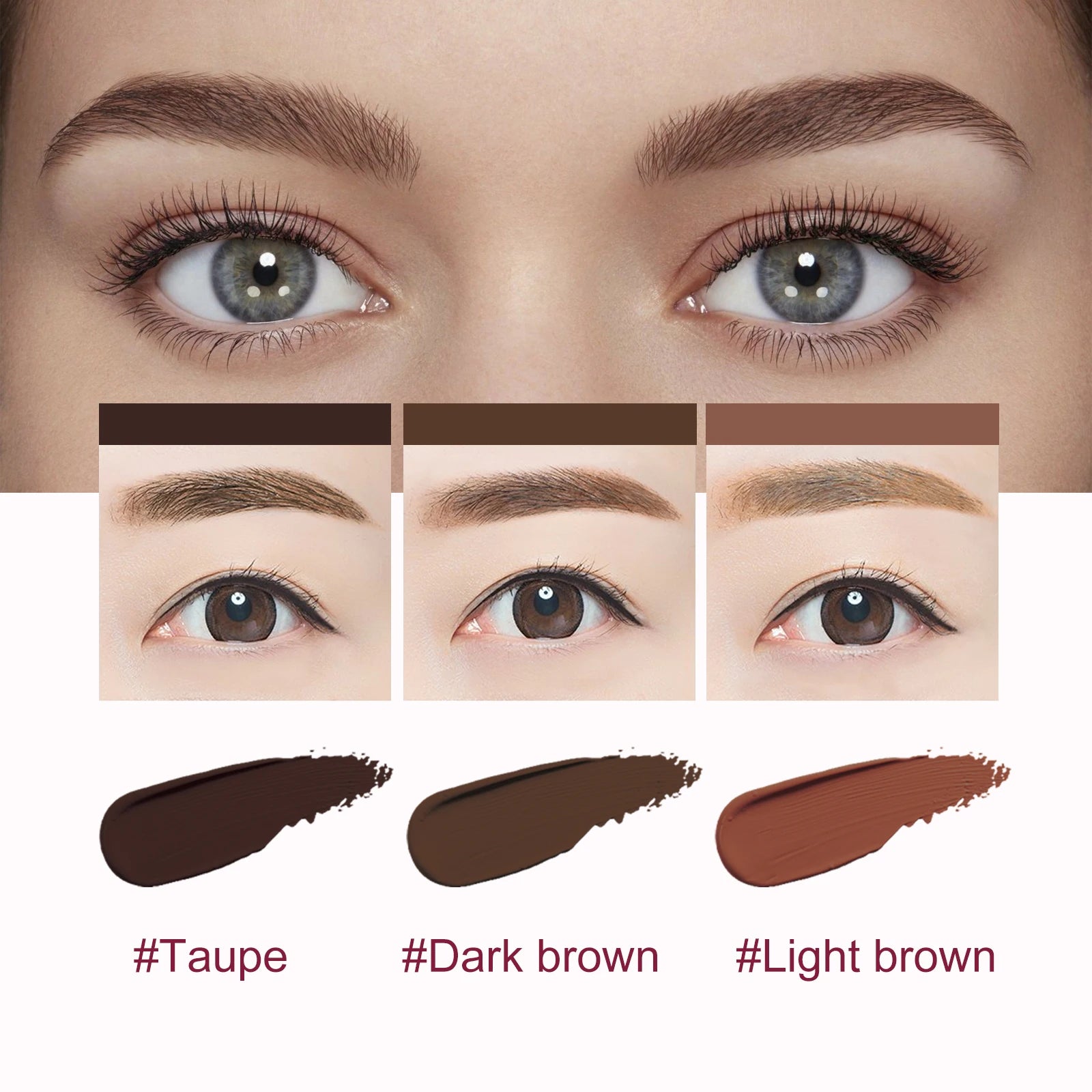 EELHOE Eyebrow Cream Set Multi Function Tint Eyeliner Eyebrows Waterproof Long-lasting Eye Makeup Realistic Eyebrow Makeup Set Oasis Select