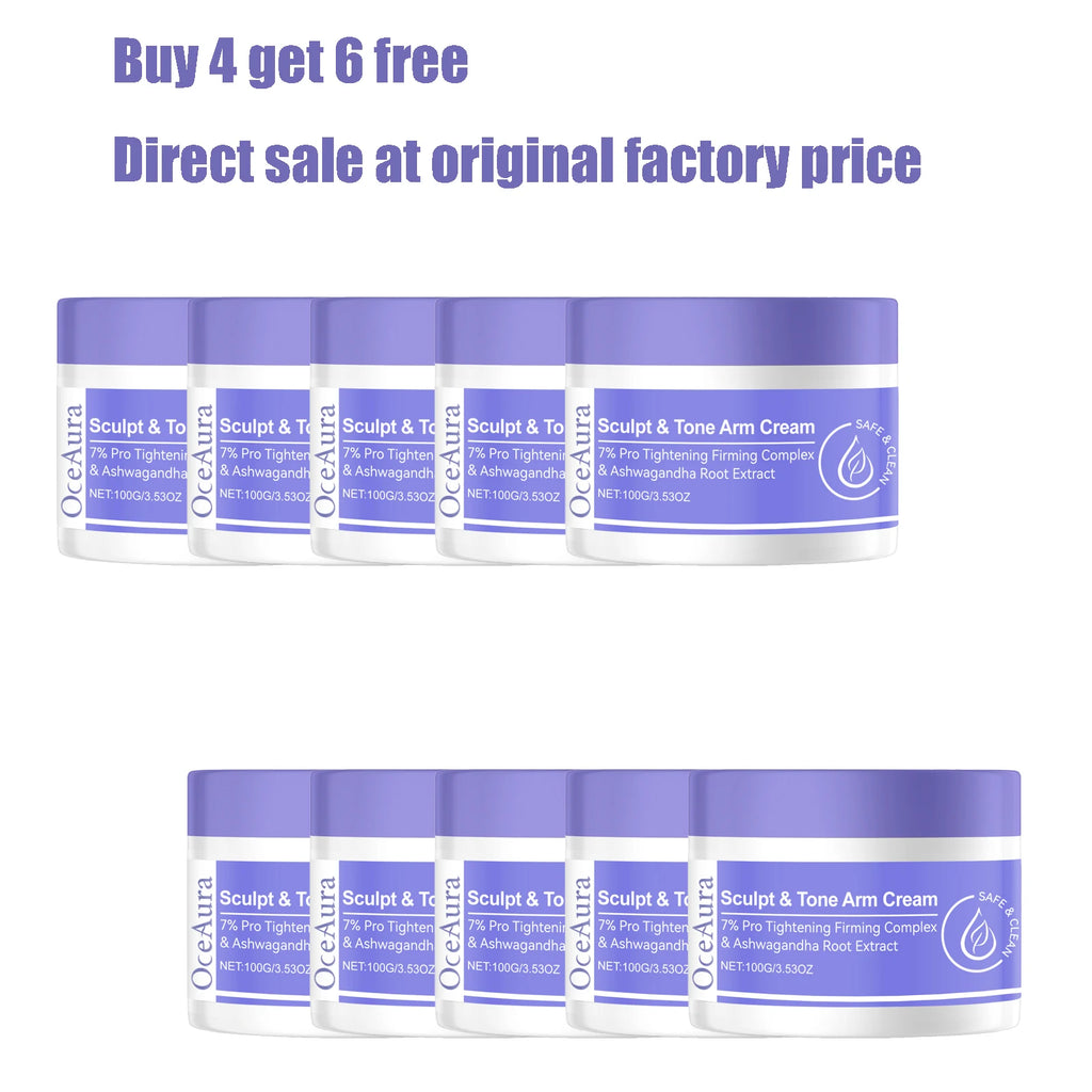 100G Arm Firming Cream Gentle Moisturizing Nourishing Enhance Skin Elasticity Smoothing Non-greasy Massage Arm Shaping Lotion Oasis Select 10 pcs United States