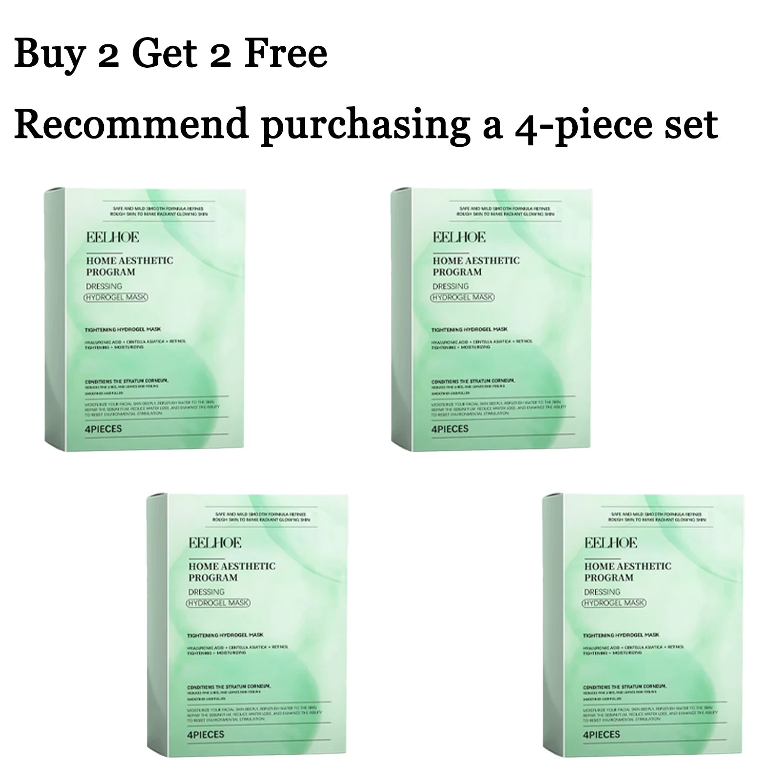 4PCS Retinol Face Mask Deep Moisturizing & Nourishing Pores Enhance Smoothness Glowing Soothing Redness Enhance Skin Elasticity Facial Mask Oasis Select 4 boxes United States