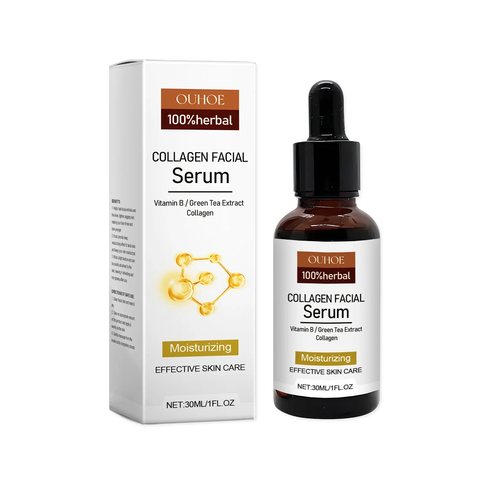 30ML Collagen Face Serum Daily Moisturizing Boosts Skin Elasticity Remove Wrinkles Smoothing Improve Texture Enhance Gloss Tightening Facial Serum Oasis Select 30ml United States