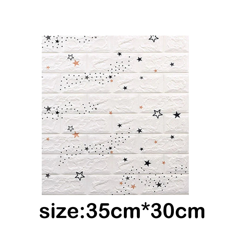 1-30Pcs 35x30cm Wall Panels Stickers Wallpaper Background Decoration Bedroom for Living Room DIY 3D Waterproof Kitchen Home Oasis Select
